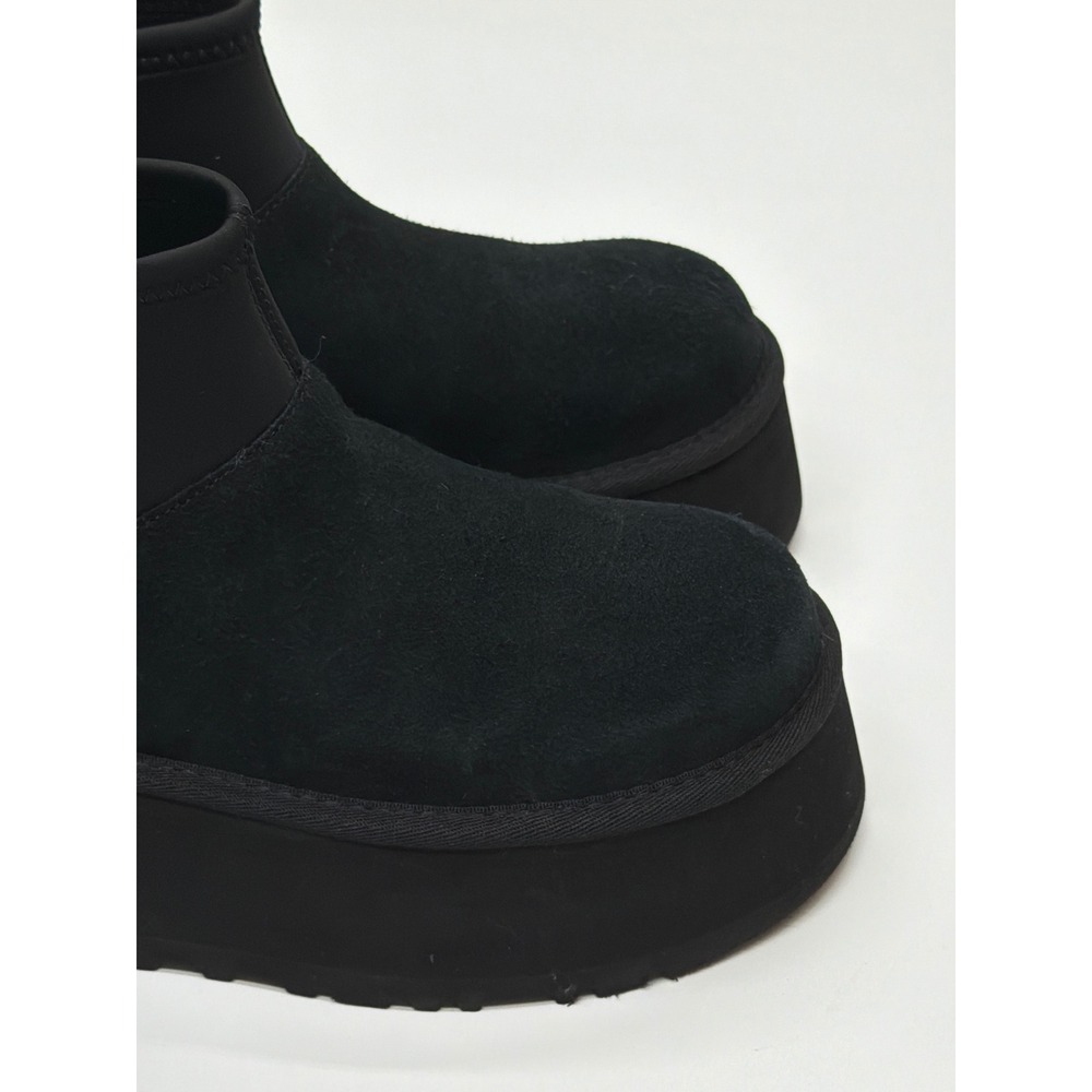 UGG Classic Dipper Platform Boots Black Suede Neoprene 1168170 Womens 6 NWOB - Picture 3 of 12
